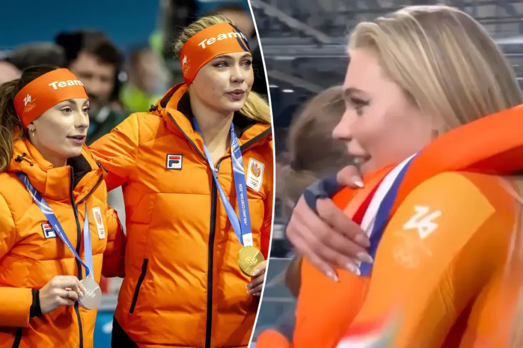 Jutta Leerdam's heartfelt moment after her gold win at the 2026 Winter Olympics shared