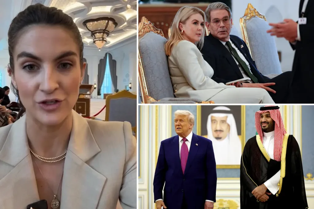 Kaitlan Collins shares that Karoline Leavitt supported her press access in Saudi Arabia.