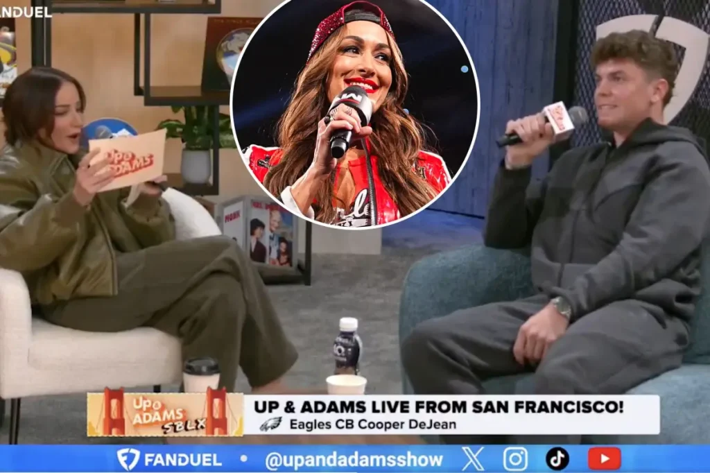 Kay Adams makes things uncomfortable when she asks Cooper DeJean about his relationship with Nikki Bella.