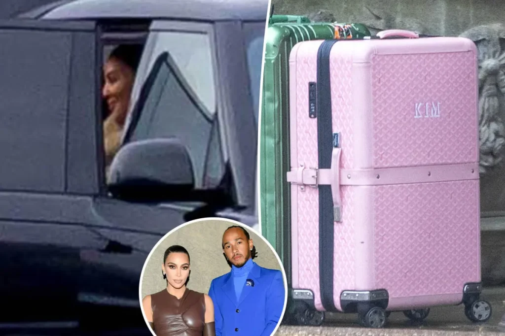 Kim Kardashian and Lewis Hamilton seen arriving at a luxurious UK hotel for a special weekend together