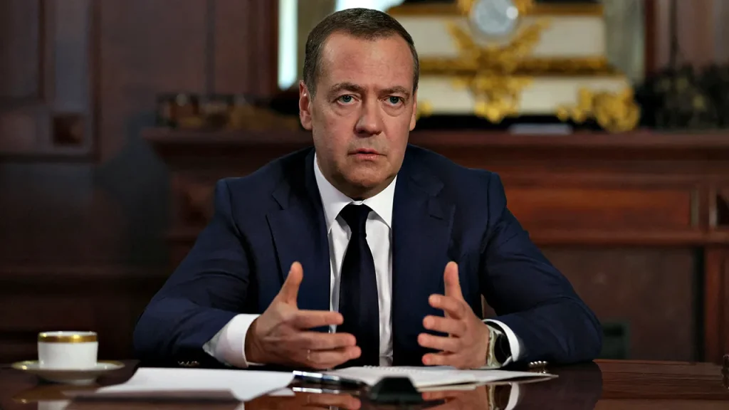 Kremlin representative Dmitry Medvedev commends Trump's efforts for peace in Ukraine