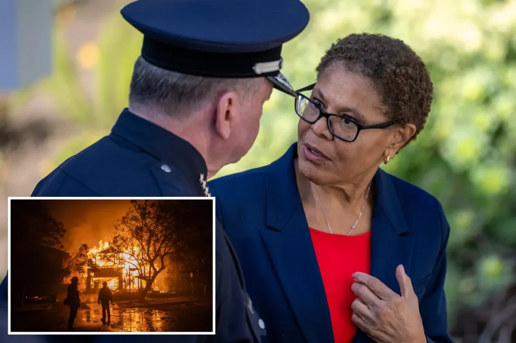 LA Mayor Karen Bass quietly changed the Palisades fire report to minimize LA's shortcomings, according to a report.