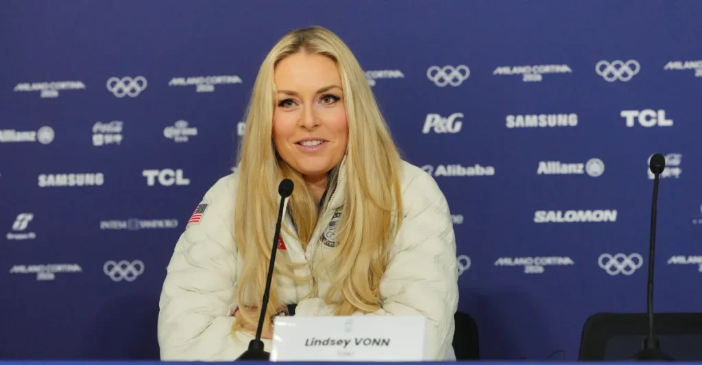 Lindsey Vonn shares amazing workout video just days after tearing her ACL.