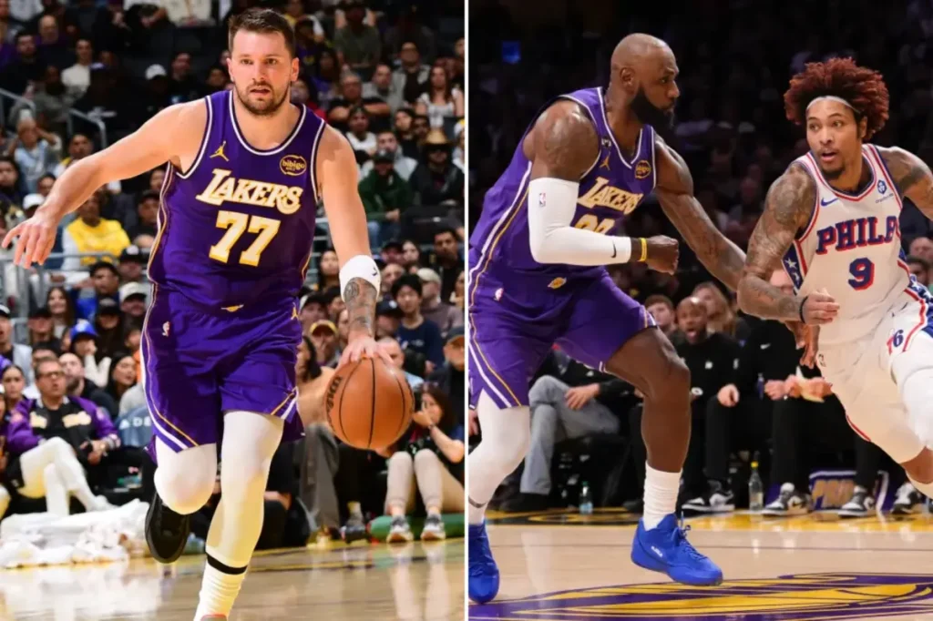 Luka Doncic leaves the game early as the Lakers secure a comeback victory