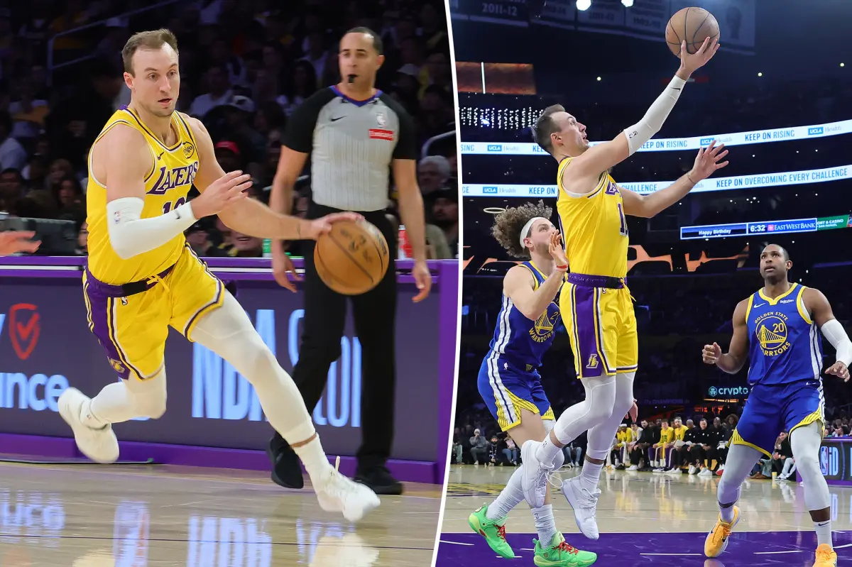 Luke Kennard makes an impact for the LA Lakers in his first game with the team