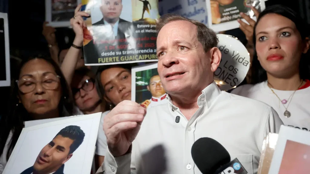 Machado reports that Venezuelan opposition leader Guanipa was taken into custody after being released.