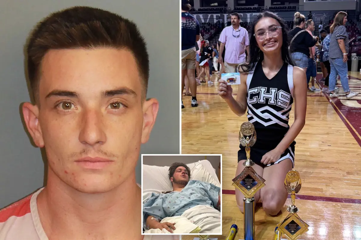 Man charged with killing Alabama teen cheerleader and shooting at friends is out on bond.