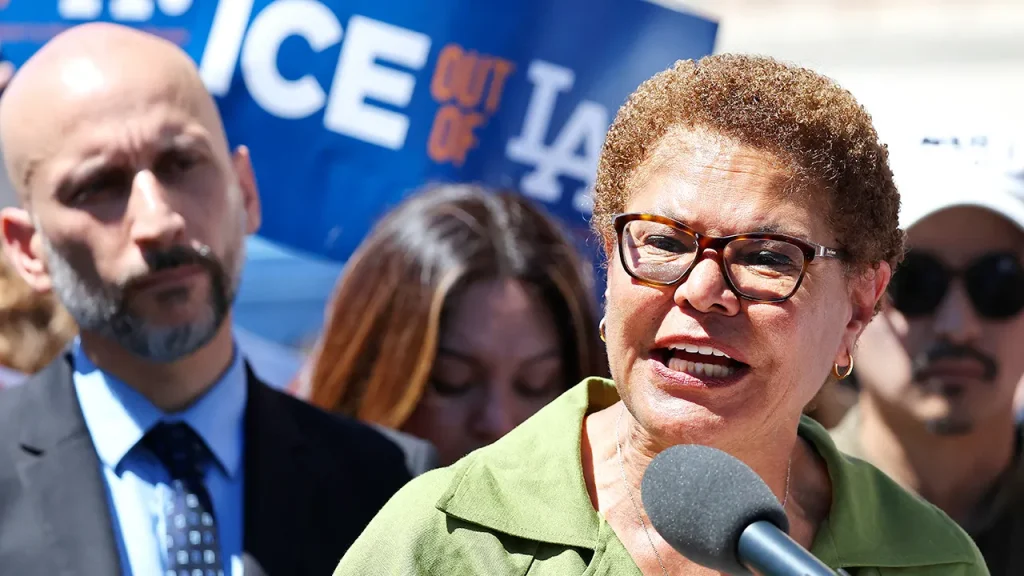 Mayor Karen Bass faces accusations of changing a report on the deadly wildfire response