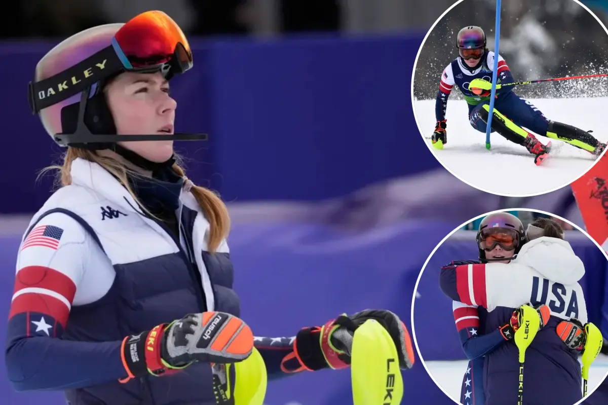Mikaela Shiffrin falls short of a medal in surprising finish at the 2026 Winter Olympics combined event
