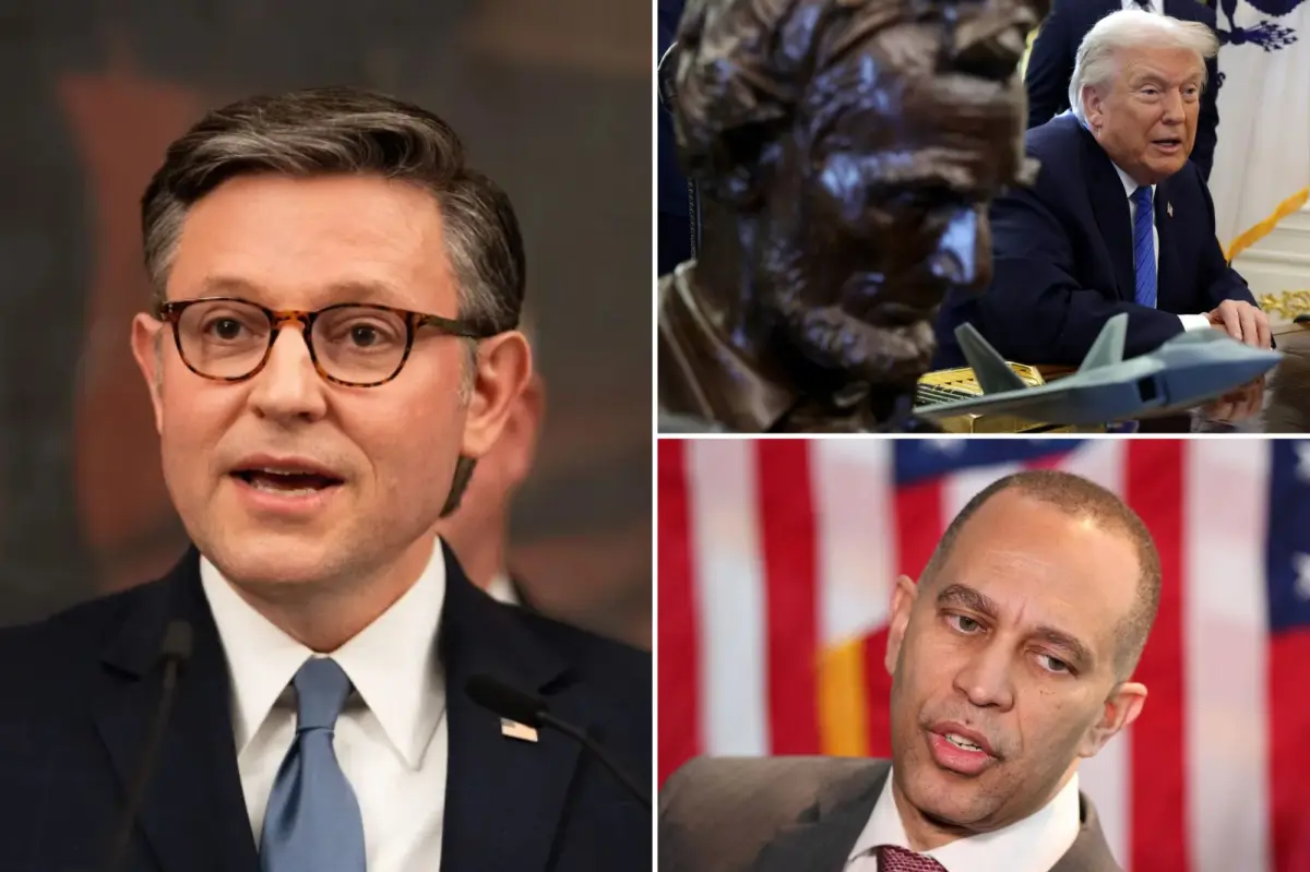 Mike Johnson believes the government shutdown will be resolved by Tuesday, dismisses multiple Democratic requests.