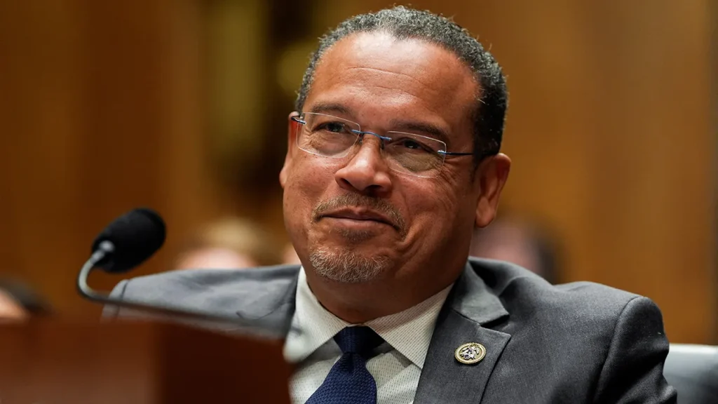 Minnesota AG Keith Ellison faces criticism for an inappropriate smirk during Senate hearing
