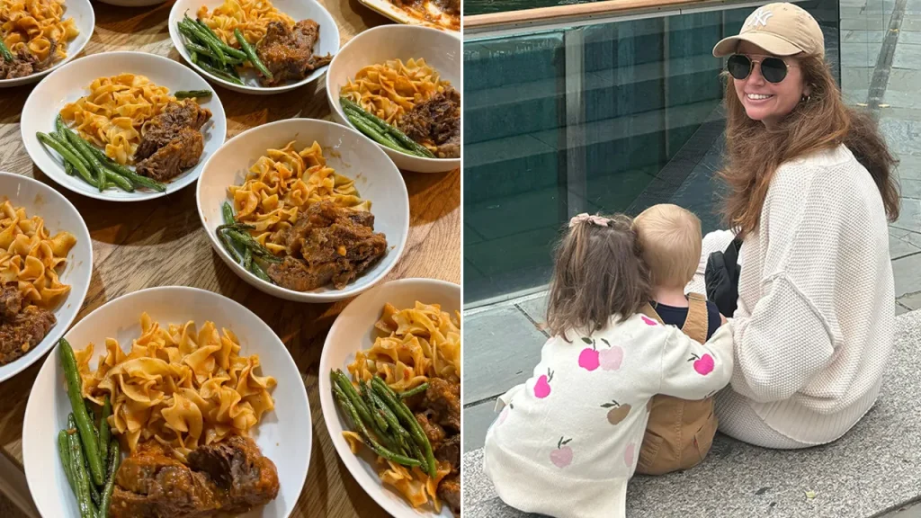 Mother of seven gains attention for preparing 'healthy-ish' meals for her family during tough economic times.