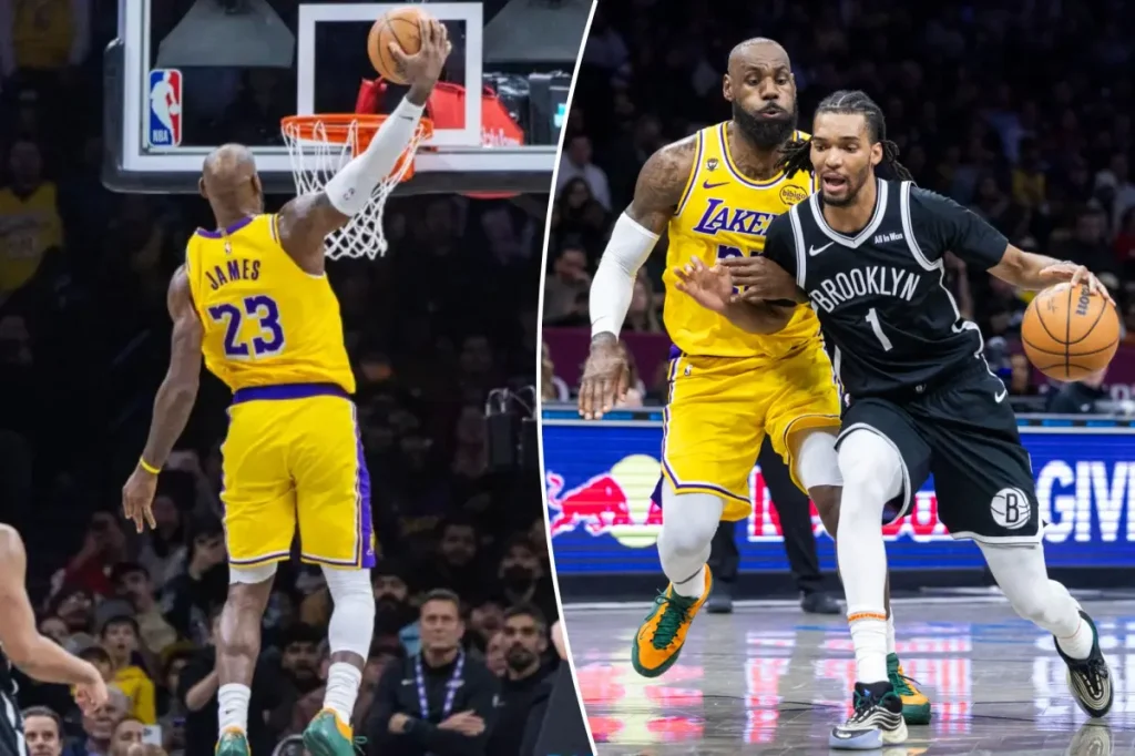 Nets face strong defeat from LeBron James and the Lakers in a potential New York finale