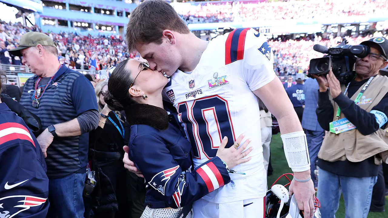 Patriots' Drake Maye receives his wife's backing for the Super Bowl