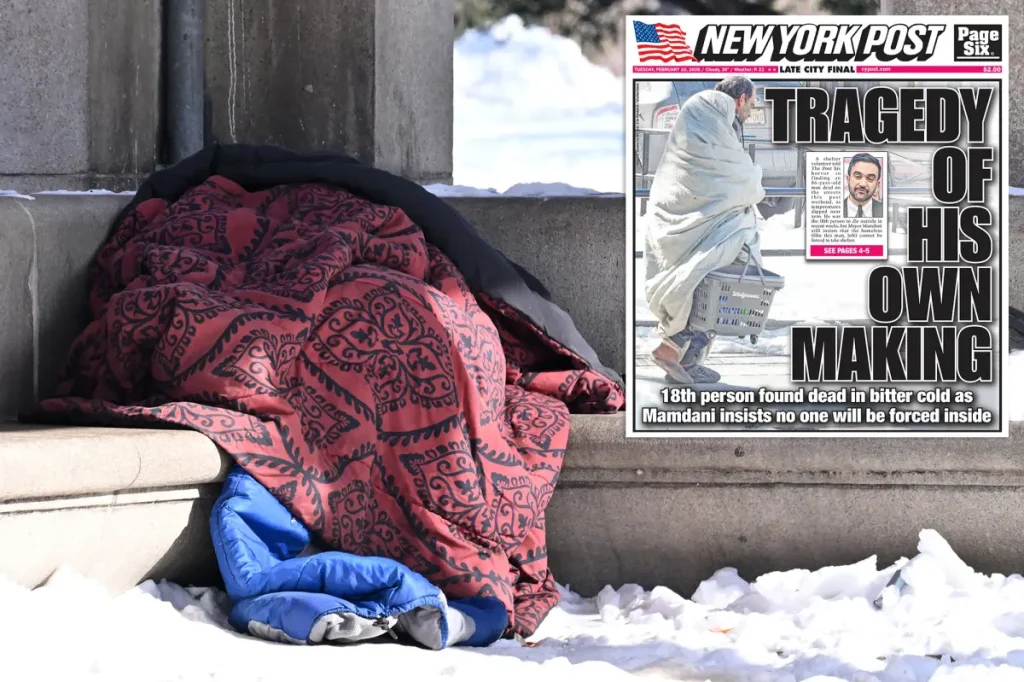 People experiencing homelessness received no assistance in 96% of 311 calls made during NYC's severe cold spell.