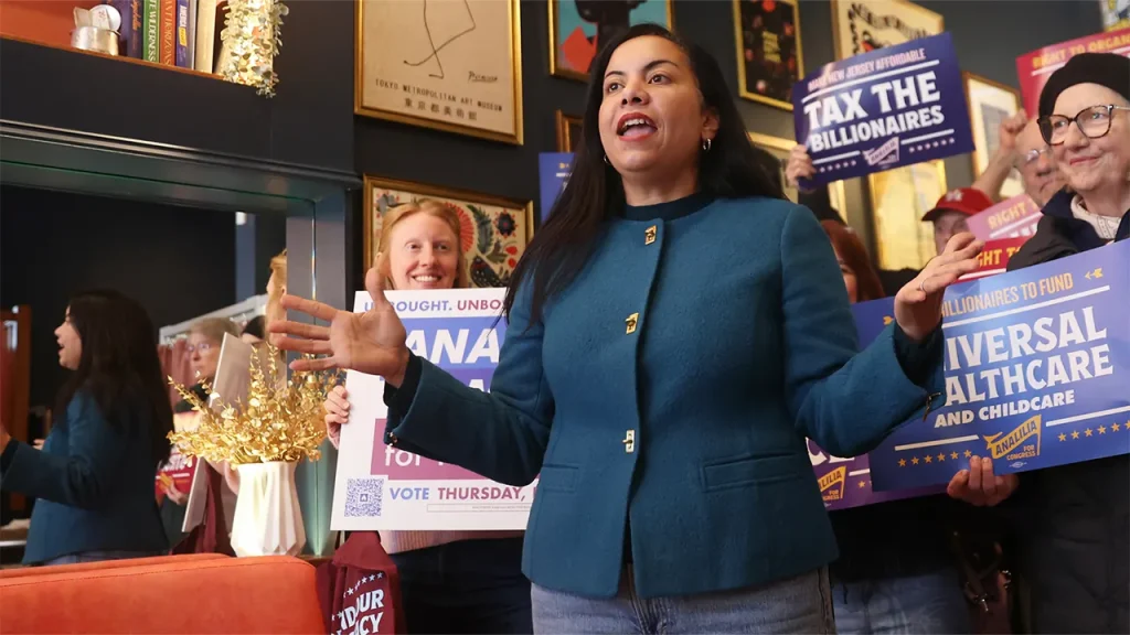 Progressive Analilia Mejia poised for a surprising victory in New Jersey primary