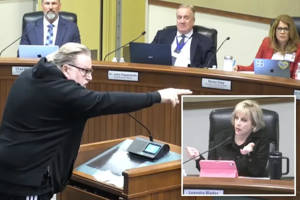 Protesters against ICE disrupt vote by SoCal school district to back law enforcement.