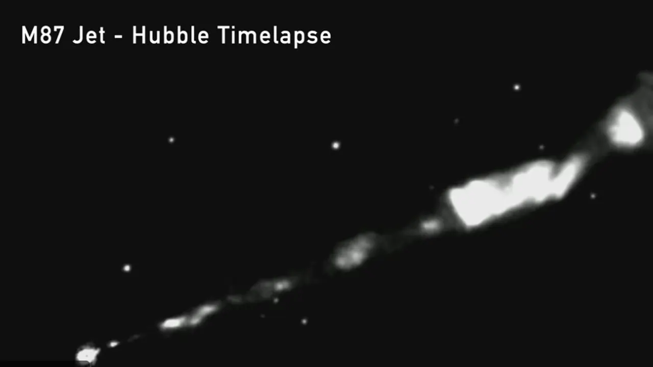 Researchers follow a 3,000-light year cosmic jet back to the first black hole ever photographed.