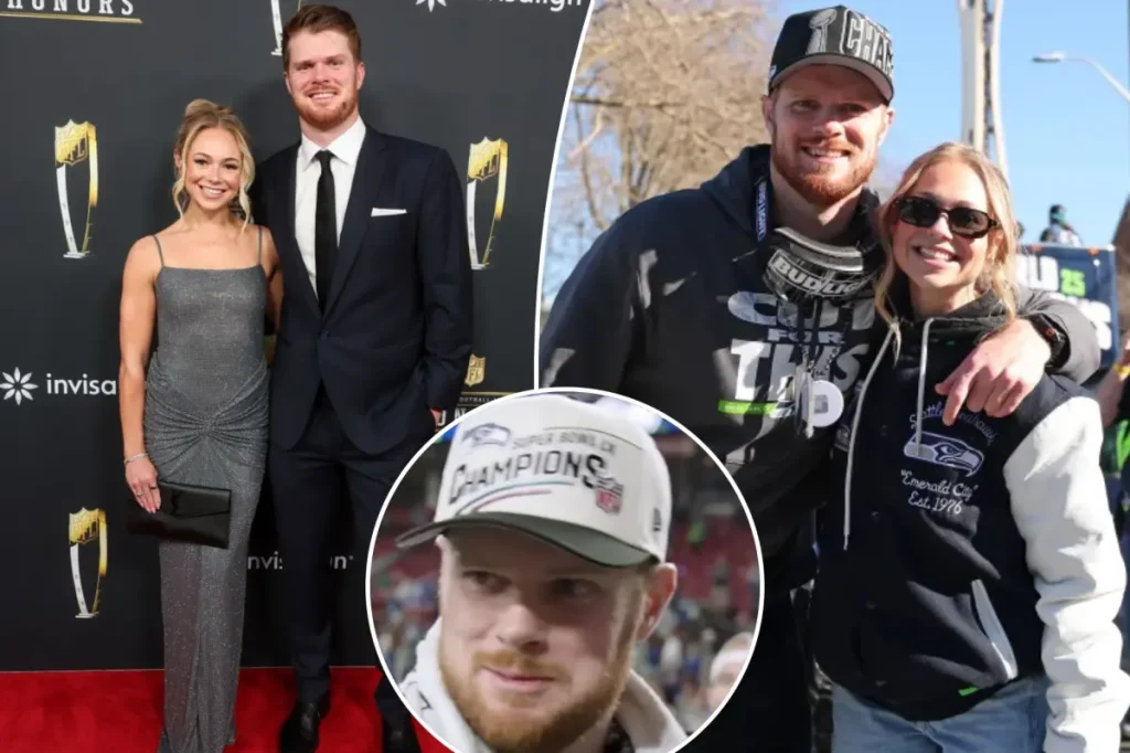 Sam Darnold was thinking about his wedding after winning the Super Bowl in 2026.