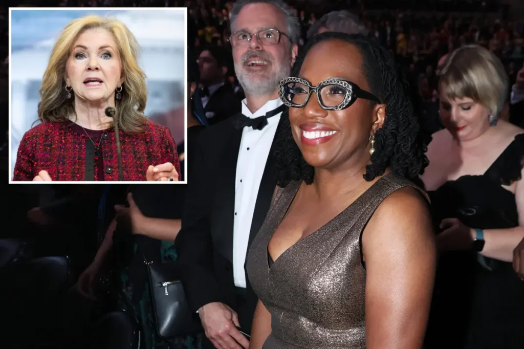 Sen. Marsha Blackburn calls for an investigation into Ketanji Brown Jackson for her attendance at the controversial Grammys.