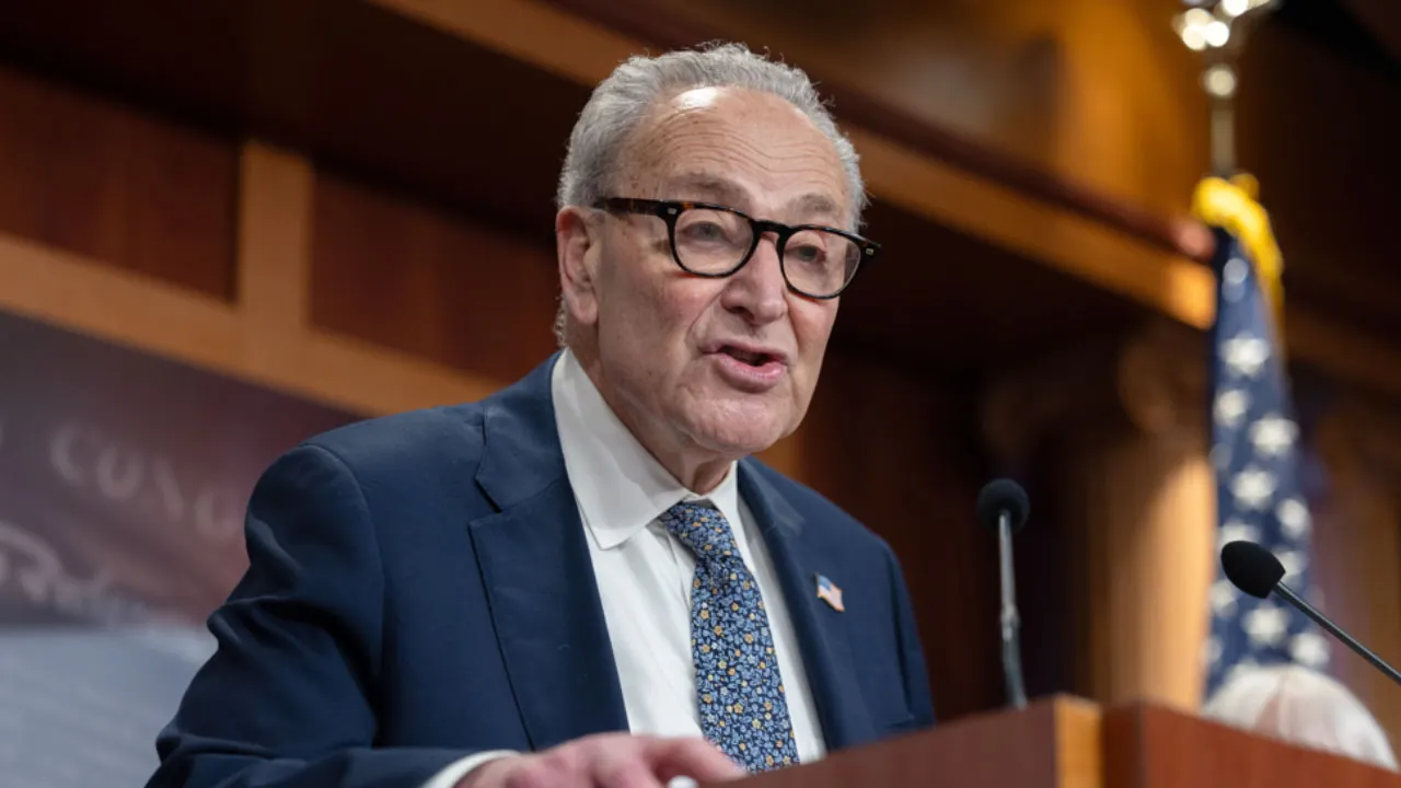 Senator Chuck Schumer from New York receives criticism for referring to the SAVE Act as 'Jim Crow'