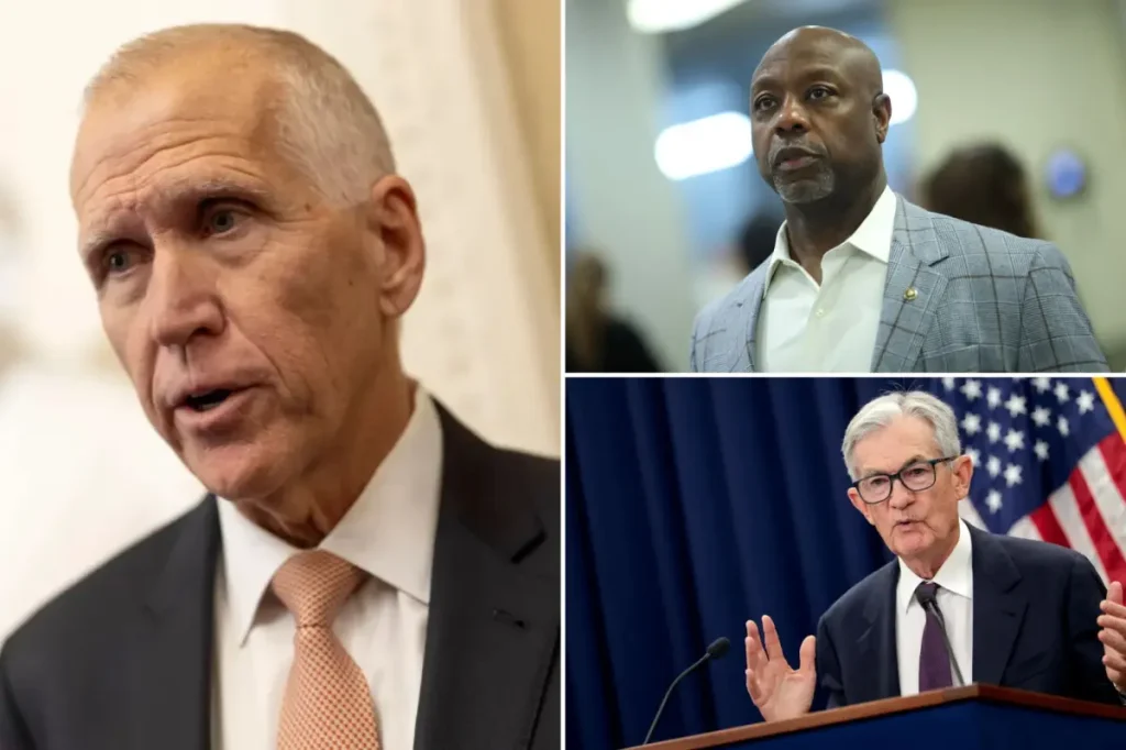 Senator Thom Tillis from the GOP maintains his threat to obstruct Trump's federal nominee if the investigation into Jerome Powell is not abandoned.