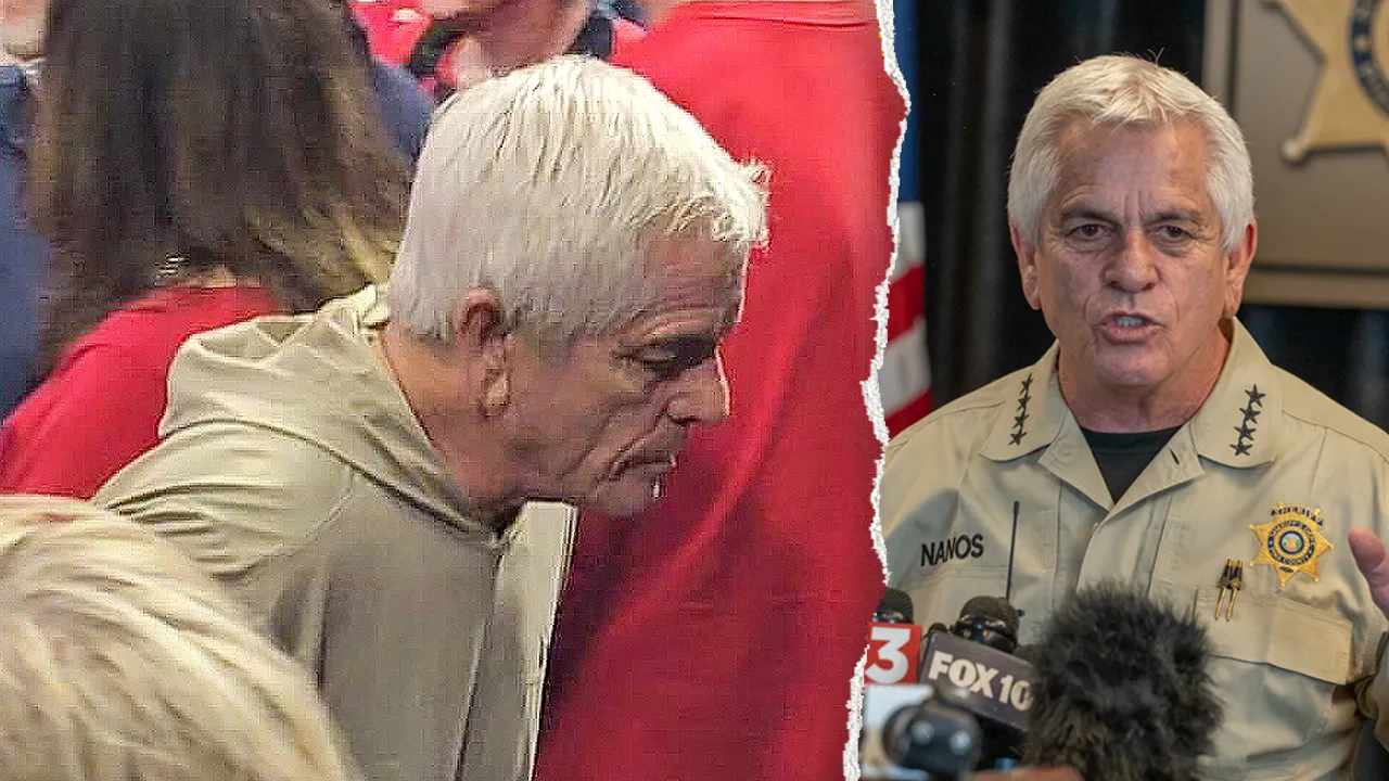 Sheriff Chris Nanos seen at basketball game while searching for Nancy Guthrie