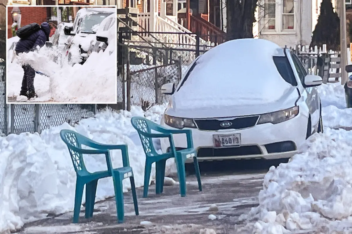 Snowstorm parking triggers fierce conflicts in cities across the Northeast