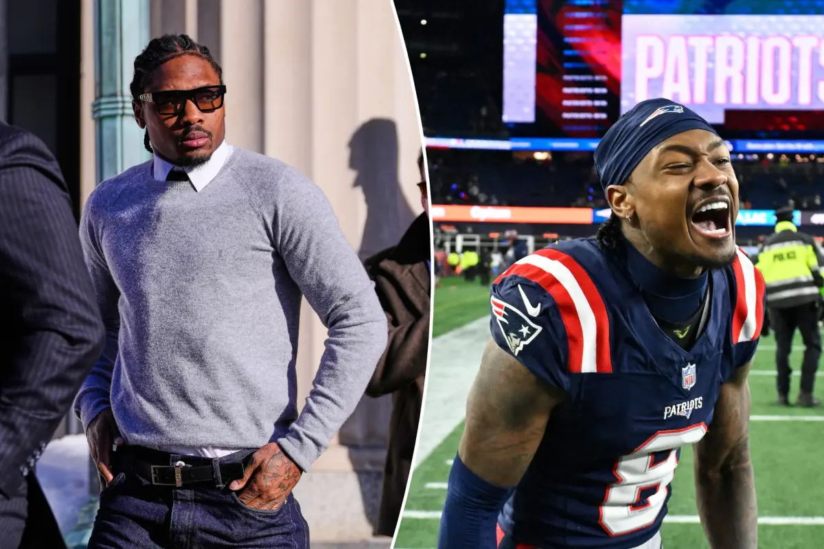 Stefon Diggs of the Patriots denies guilt in the alleged assault on a chef