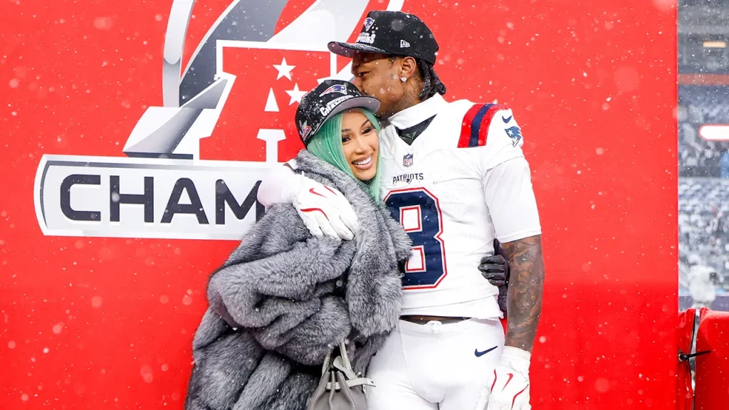 Super Bowl LX: Stefon Diggs of the Patriots answers Cardi B's question about the ring