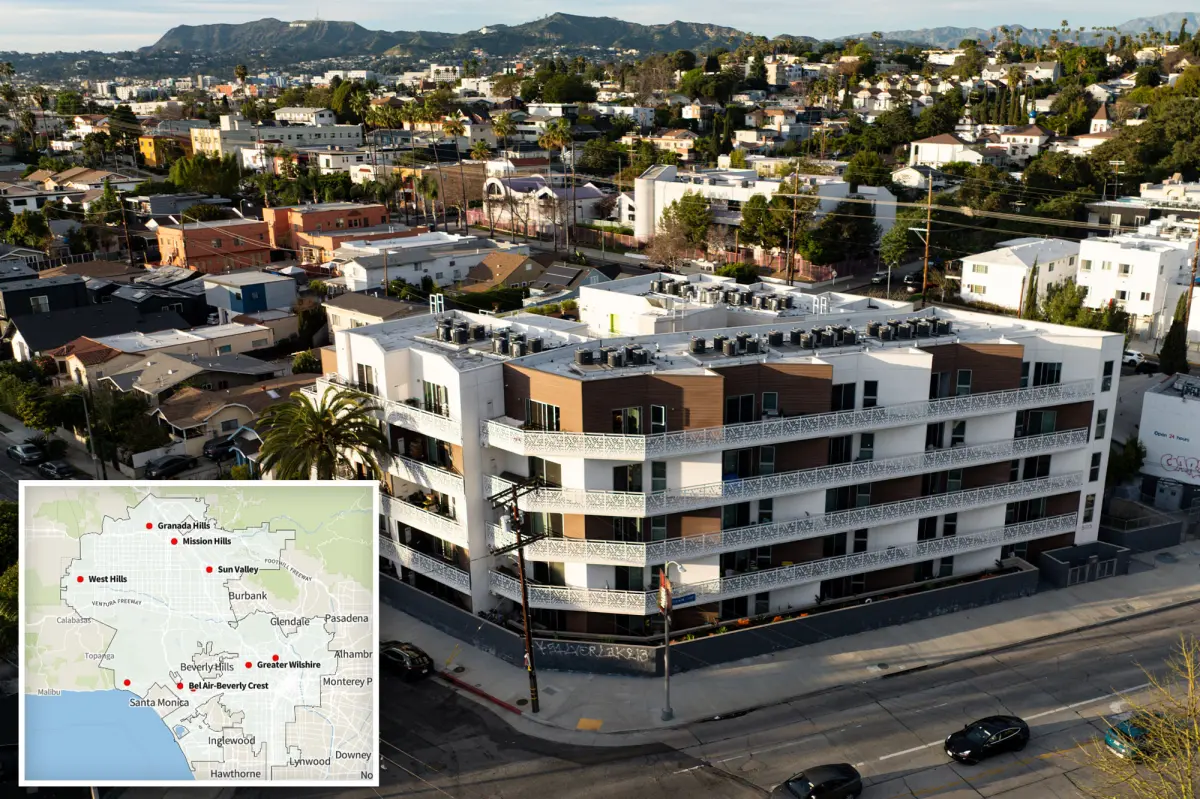 The LA areas with the largest rent decreases — and one unexpected location with a significant rise