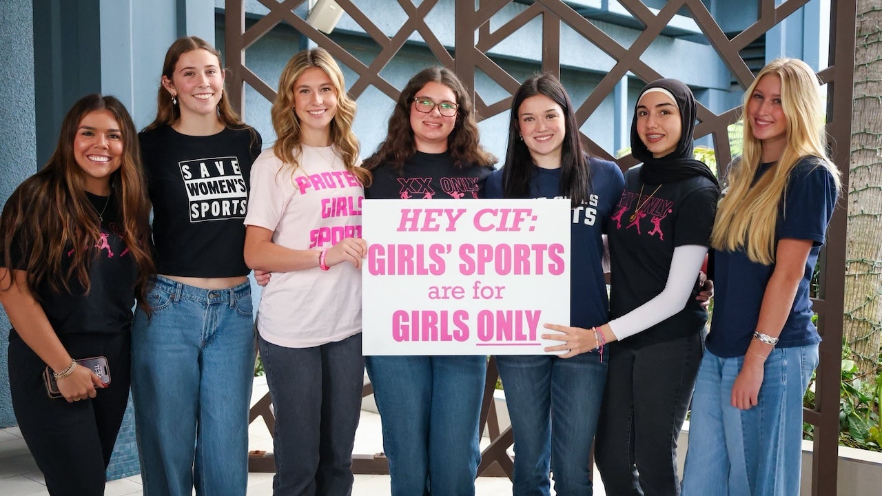 The conflict over girls' sports in California intensifies with protests and track issues.