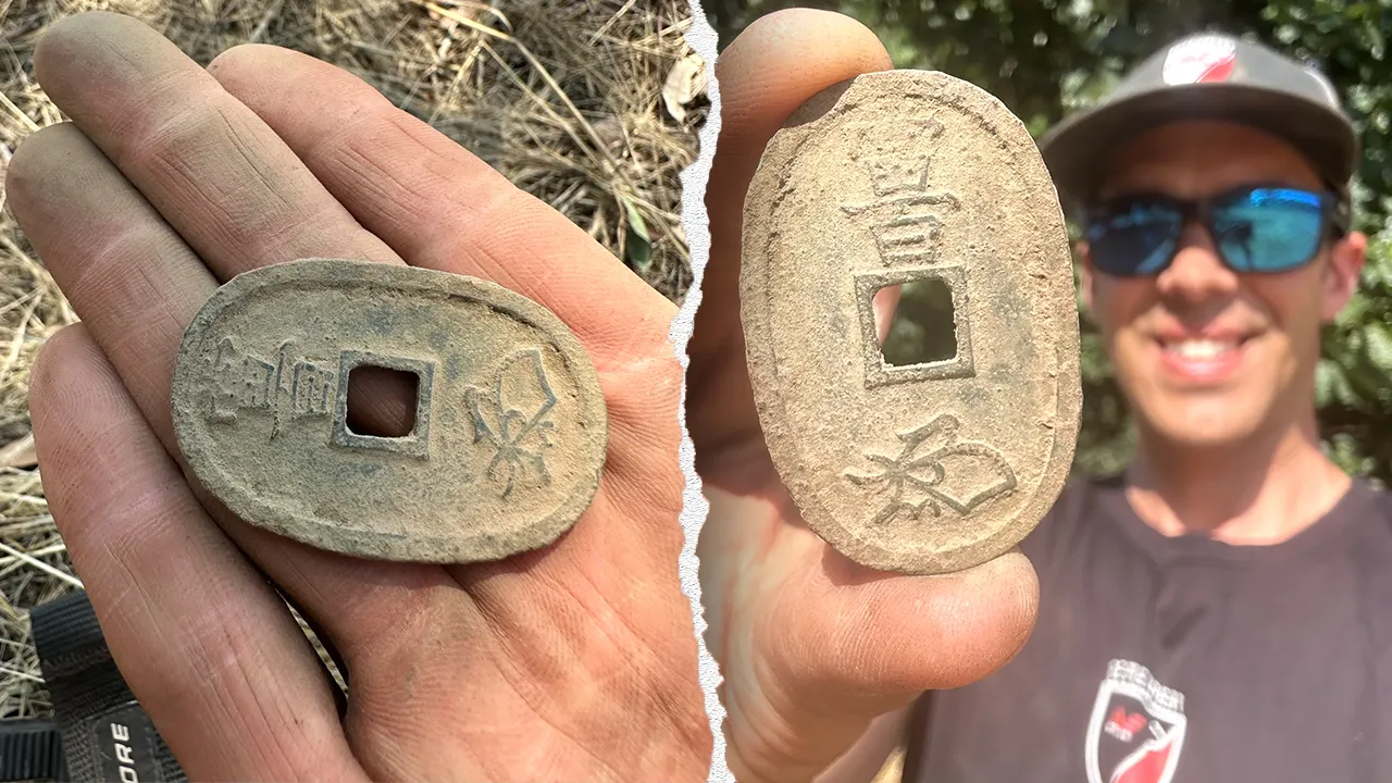 Treasure seeker finds a 19th-century Japanese bronze coin close to Ballarat