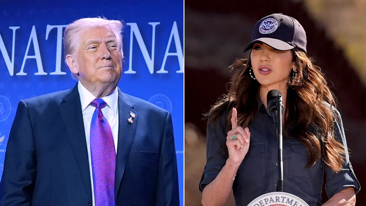 Trump supports Kristi Noem, brushes off rumors about her firing.