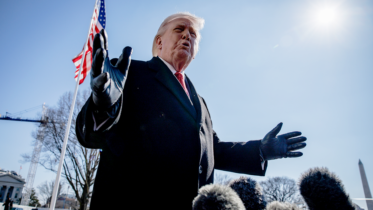 Trump talks about the collaboration between the FBI and sheriff's department in the Nancy Guthrie search.