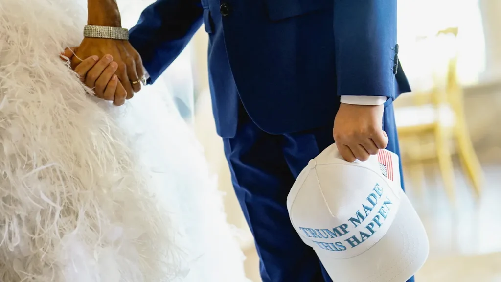 Trump's aide Dan Scavino ties the knot at a Mar-a-Lago ceremony in Florida resort