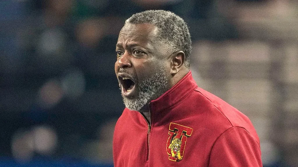 Tuskegee basketball coach Benjy Taylor taken into custody during Morehouse College game