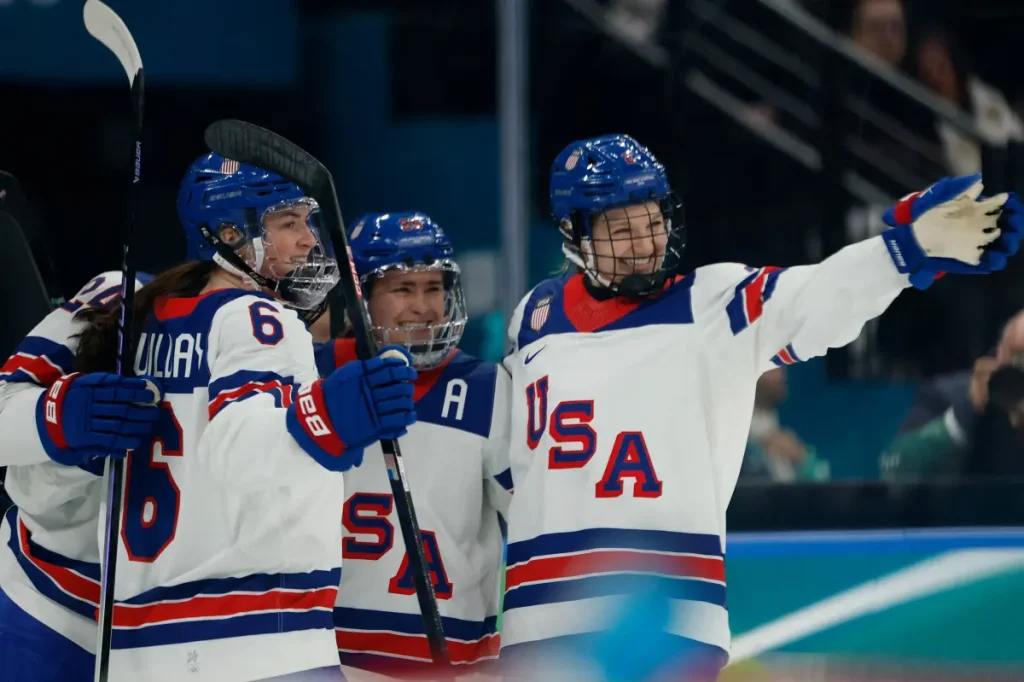 U.S. women's hockey defeats Switzerland ahead of Olympic match against Canada