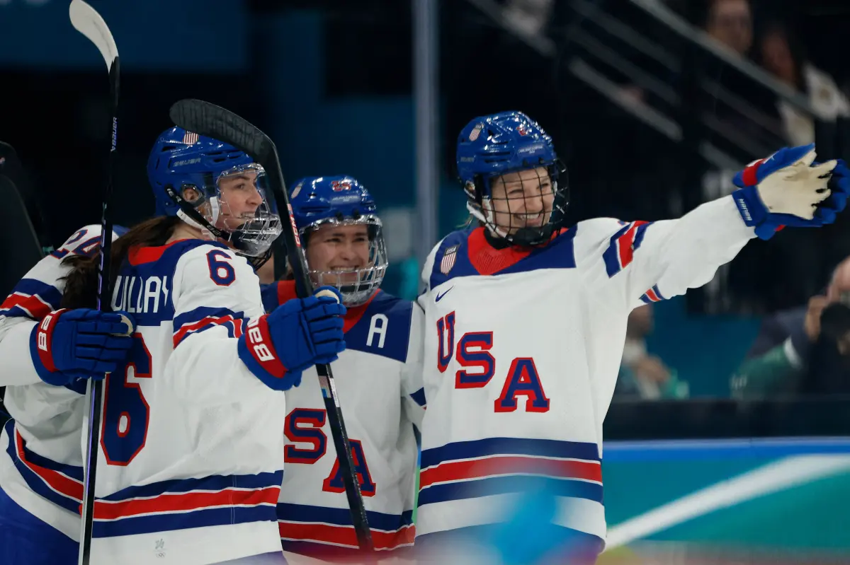 U.S. women's hockey defeats Switzerland ahead of Olympic match against Canada