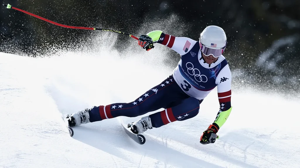 USA's Ryan Cochran-Siegle takes home the silver medal in the Olympics.
