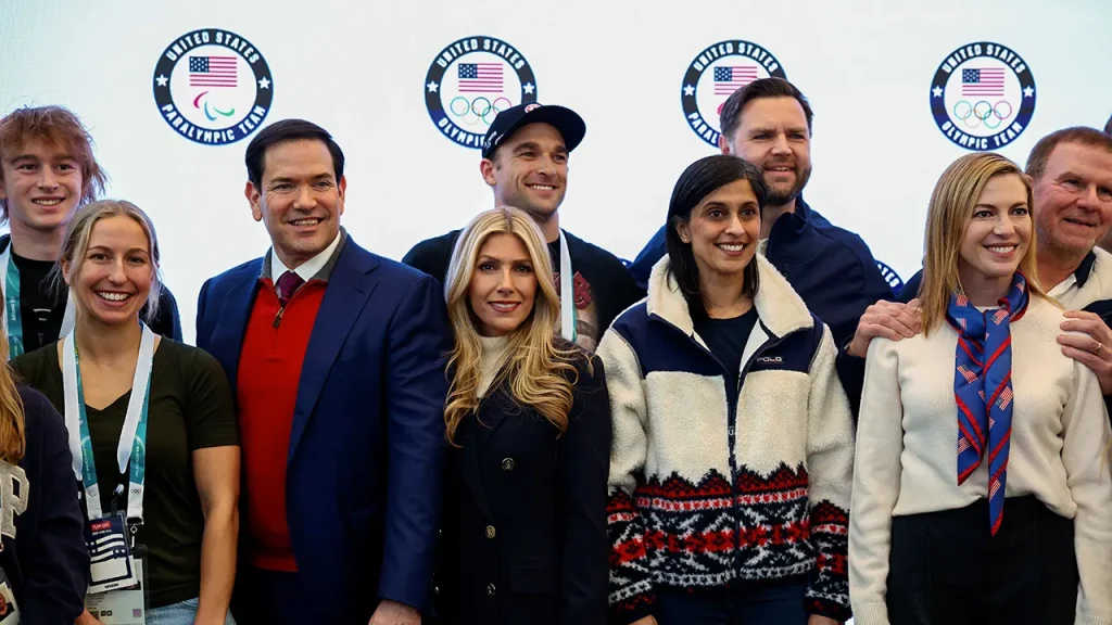 Vance meets Team USA Olympic athletes ahead of the winter games