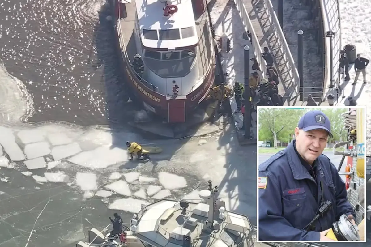 Veteran firefighter from New Jersey passes away after falling into a frozen river while attempting an ice rescue