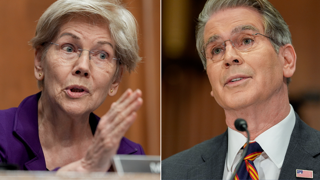 Warren and Bessent dispute over Trump's joke about suing Fed nominee Warsh