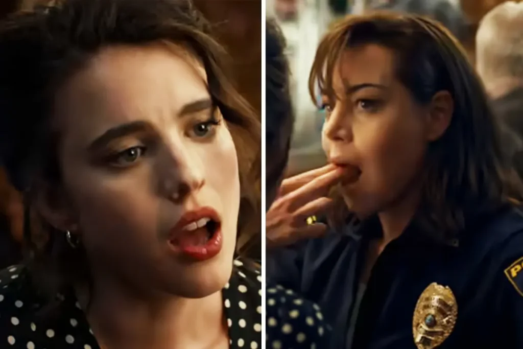 We should discuss the public sex scene between Margaret Qualley and Aubrey Plaza in ‘Honey Don’t’ on Netflix.