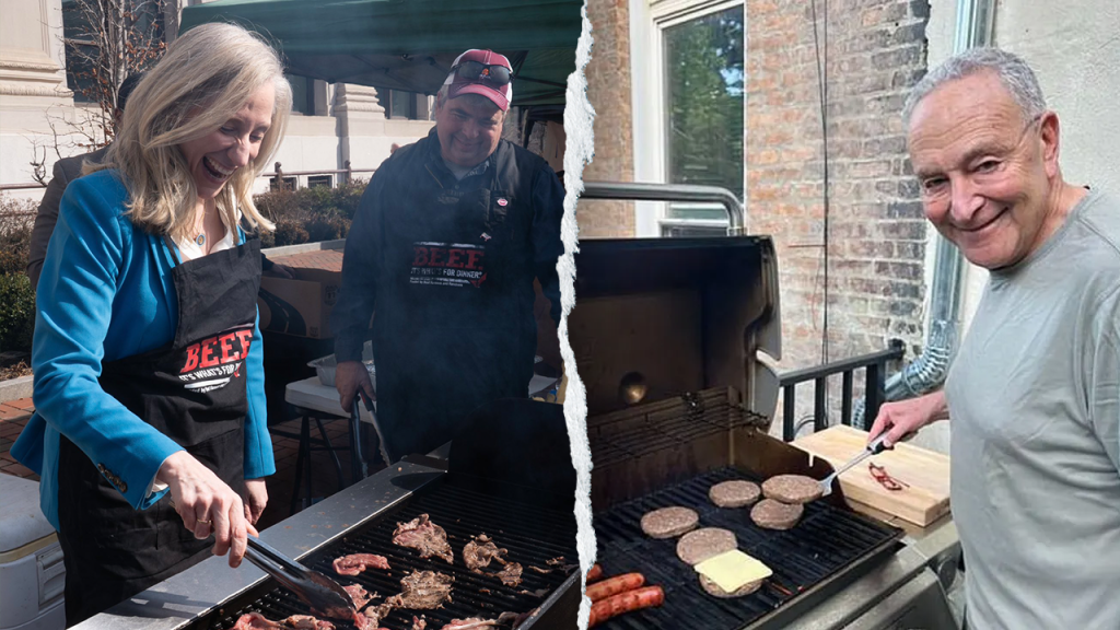 "What's That?" Governor faces criticism for strange grilling photo with a 'weed-wacker'