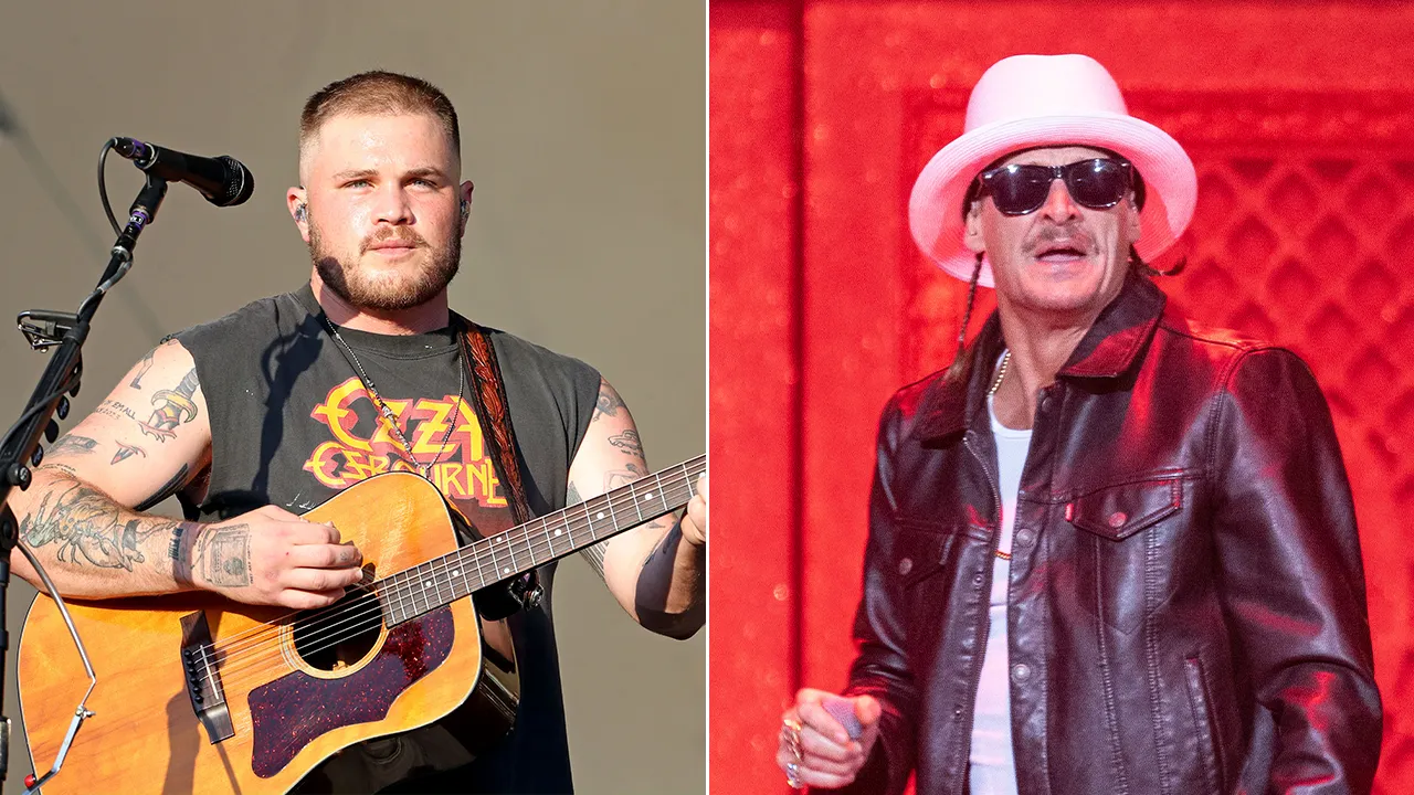 Zach Bryan labels Kid Rock's concert as 'shameful,' and fans are skeptical about patriotism.