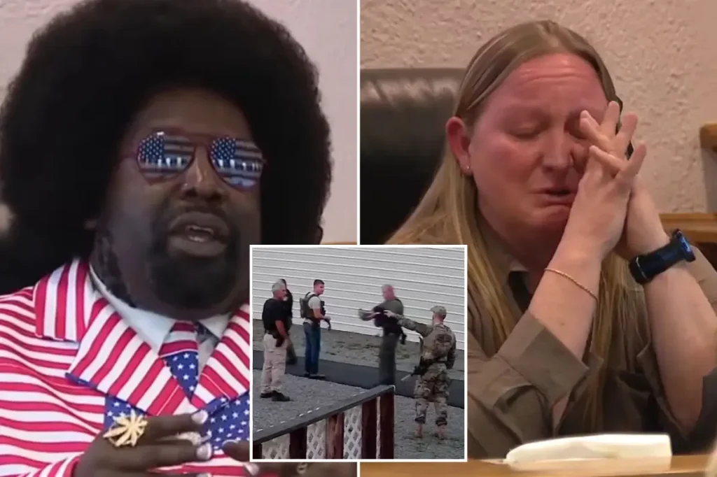 Afroman faces off against Adams County police in court after one officer was left in tears over a music video about a botched police raid.