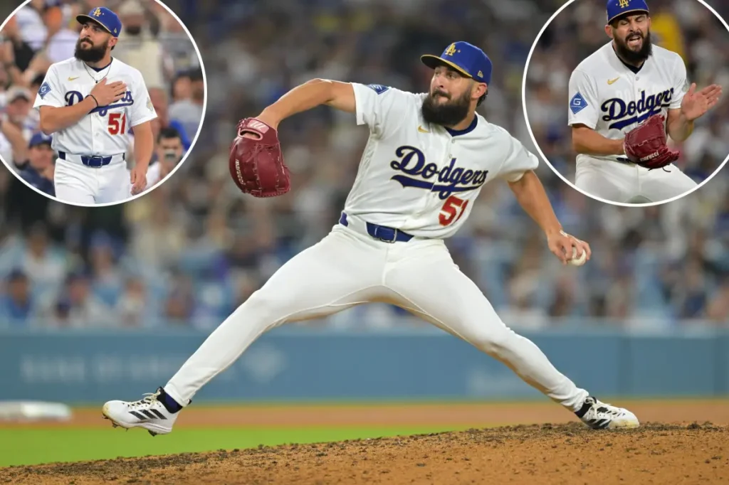 Alex Veisa from the Dodgers pays tribute to his daughter with personalized gloves