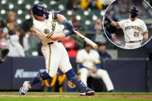 Andrew Vaughn of the Brewers will have surgery on his hamate bone.