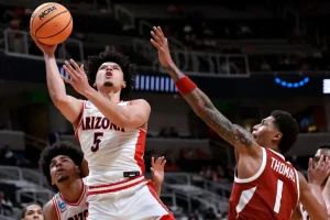 Arizona successfully overcomes Sweet 16 challenge with victory against Arkansas